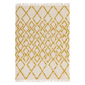Béžovo-žltý koberec Asiatic Carpets Hackney Diamond, 160 x 230 cm