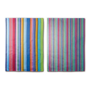 Súprava 2 bavlnených utierok Remember Purple Stripes, 70 × 50 cm