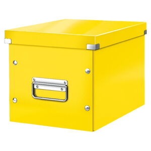 Žltá úložná škatuľa Leitz Office, dĺžka 26 cm