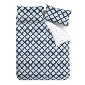Modro-biele obliečky na dvojlôžko 200x200 cm Shibori - Catherine Lansfield